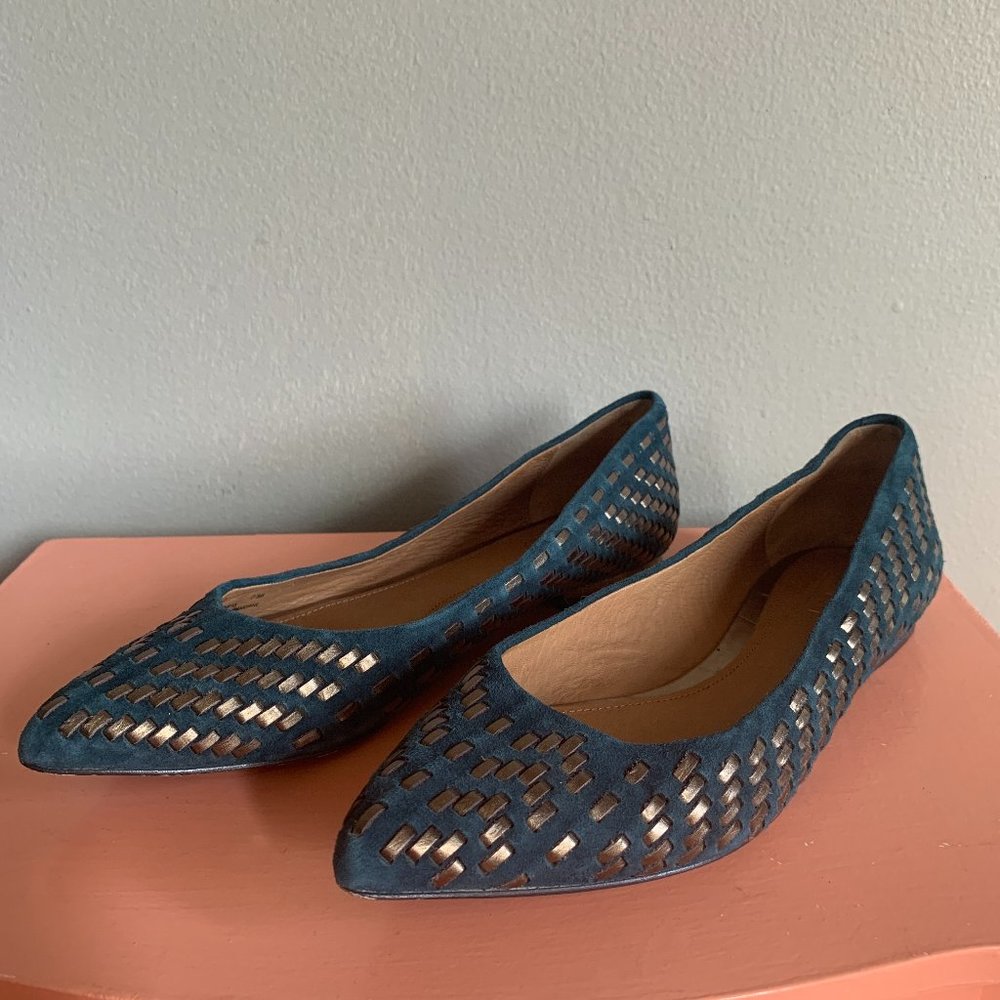 Woven Coach Flats